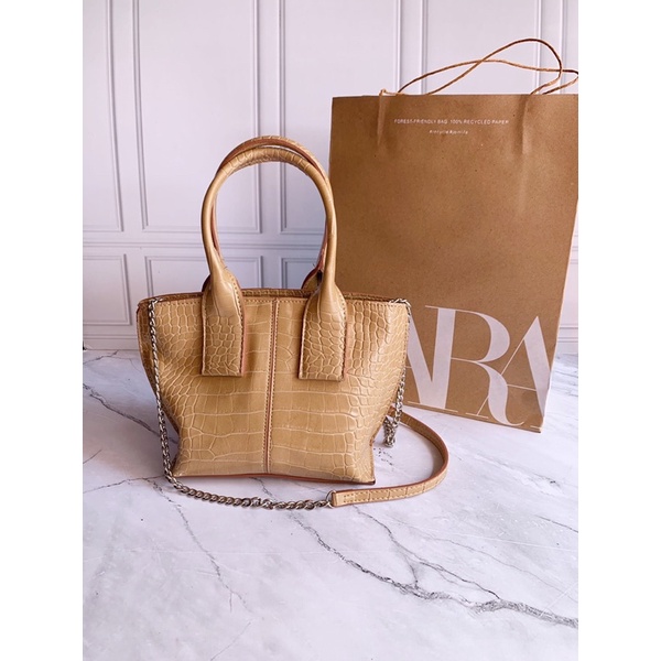 tas ZARA BUCKET MINI BAG + PAPERBAG / tas selempang mini import batam murah