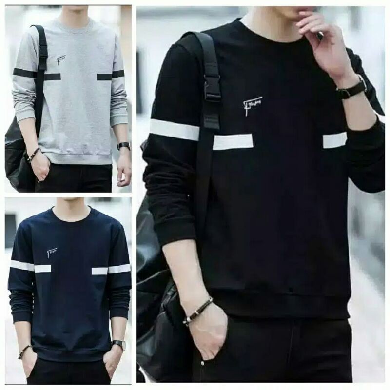 [BOS15] BAJU LENGAN PANJANG PRIA/KOAS PRIA LENGAN PANJANG/BAJU KAOS PRIA T-SHIRT LENGAN PANJANG