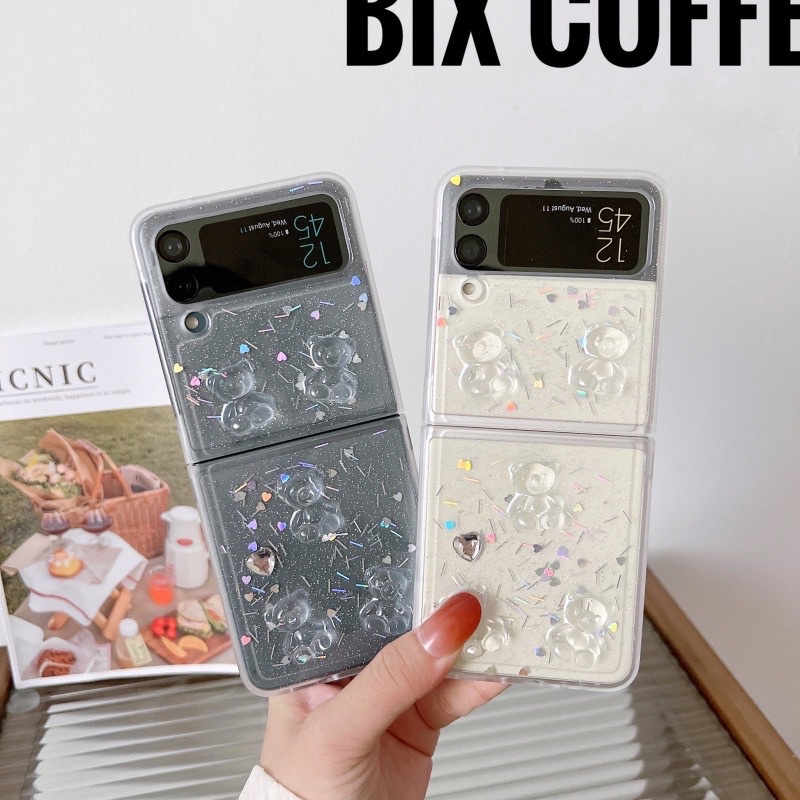 SAMSUNG Z FLIP 4 ZFLIP4 FLIP4 CASE Motif Bunga Star Glitter Readystock ZFLIP 3 READY