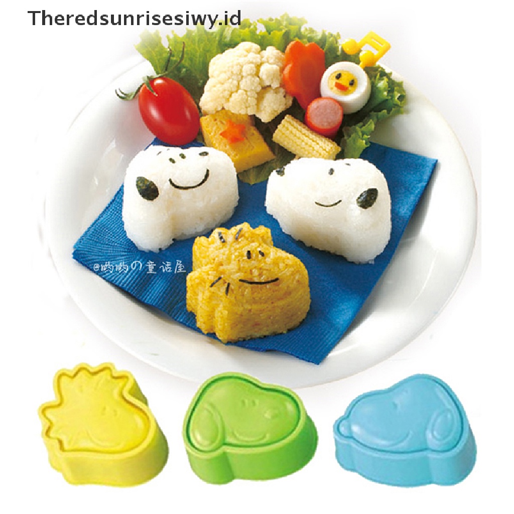 # Alat Rumah Tangga # 3 Pcs Cetakan Roti Kue Biskuit Sandwich Bentuk Snoopy