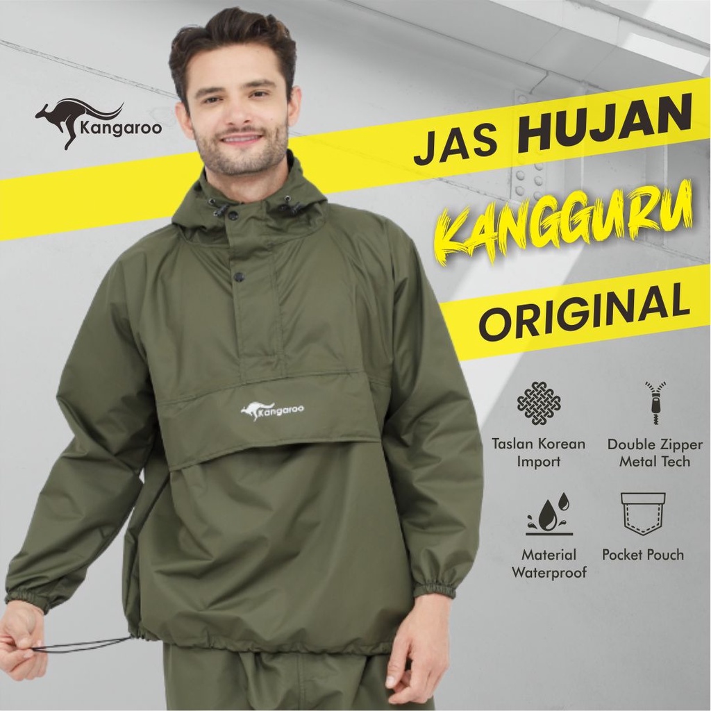 KANGAROO RAINCOAT/ Jas Hujan Anti Bocor /Jas Hujan Kangguru /Jas Hujan Setelan/ Mantel Hujan /Jas Hujan Saku Kangguru jas hujan raincoat jaz hujan pria Mantel jashujan jas hujan kangguru jaz hujan pria jaa hujan Jas Hujan Raincoat Anti Air