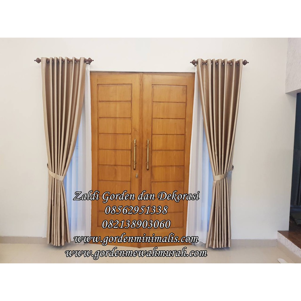 Gorden Rumah Minimalis Terbaru Tahun 2020 Bahan Blackout Model Smokering Shopee Indonesia