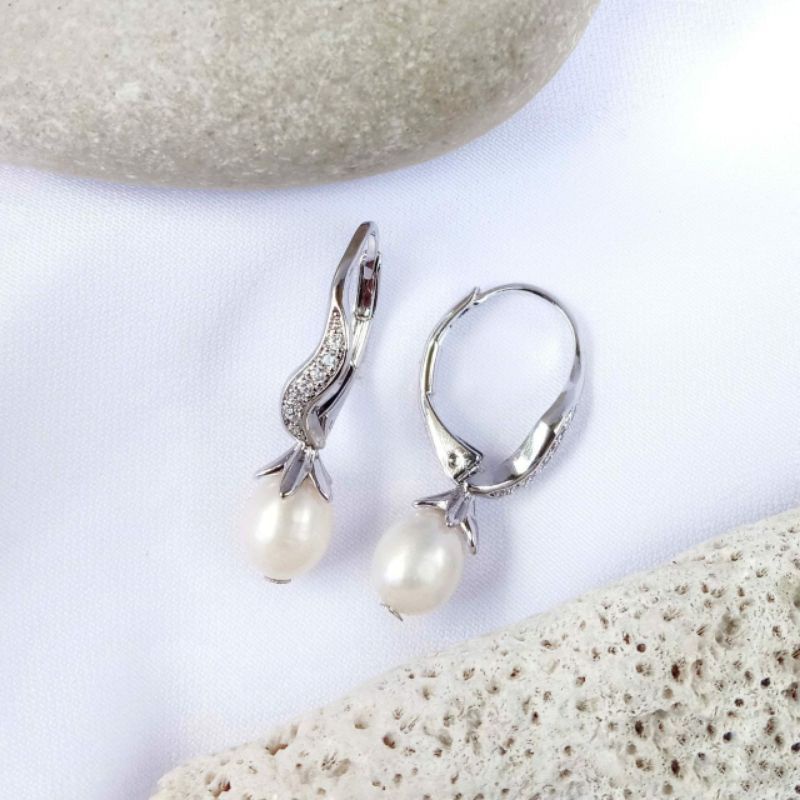 Anting Mutiara Air tawar original