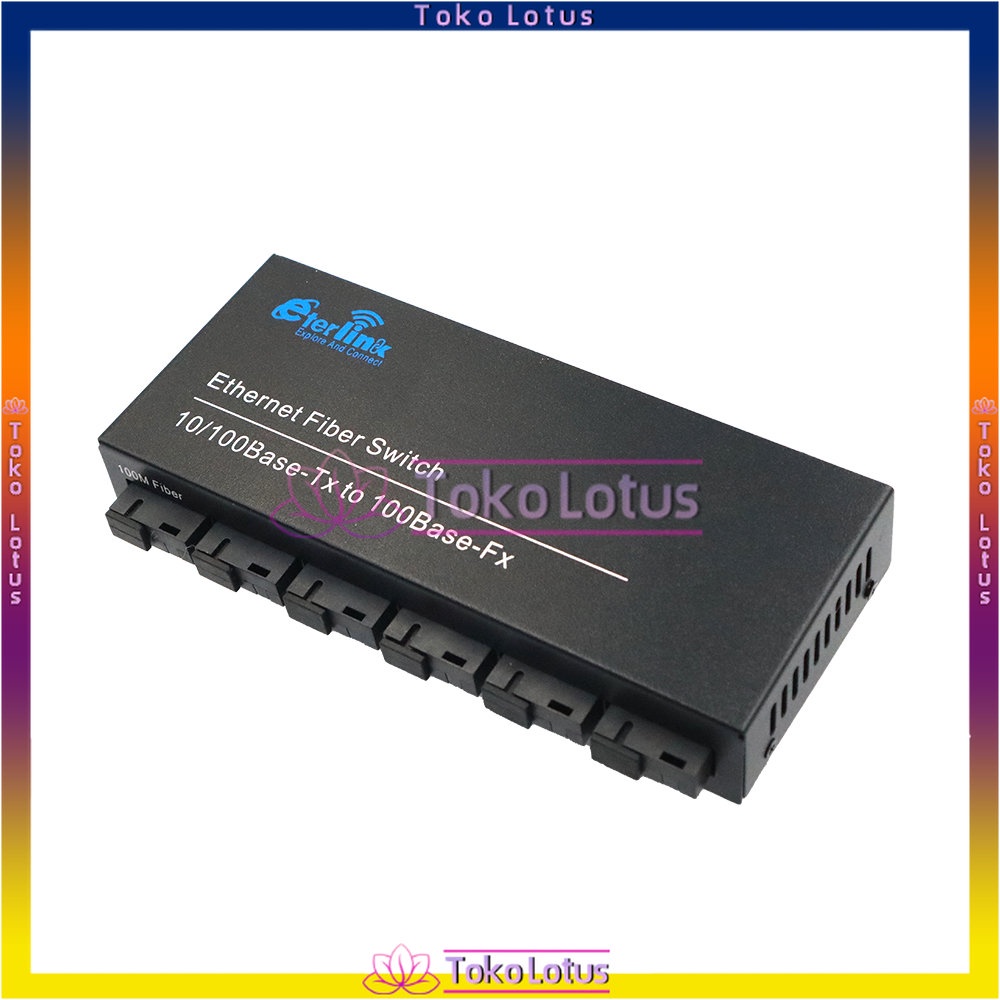 Media Converter 10-100 6 Port FO 2 Port LAN