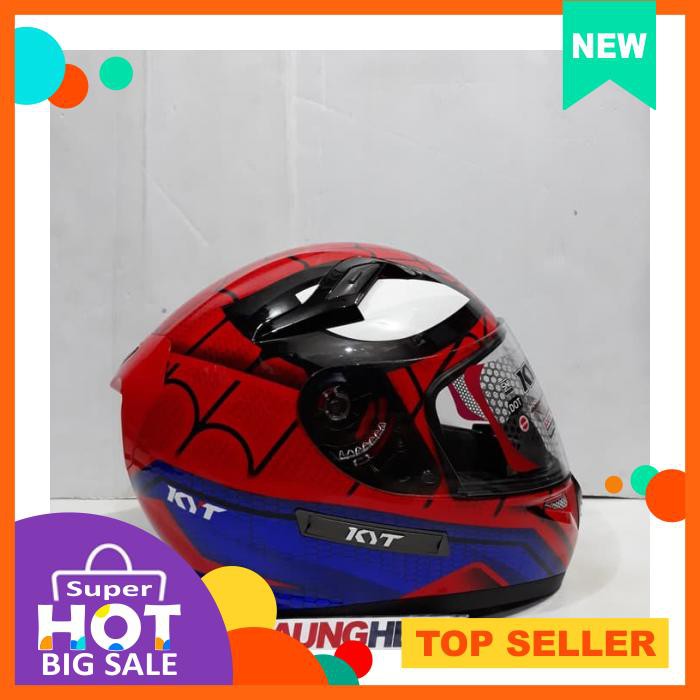 Helm Kyt K2 Rider Spiderman Red / Blue