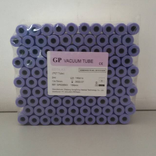 Tabung darah tabung edta 2ml merk GP