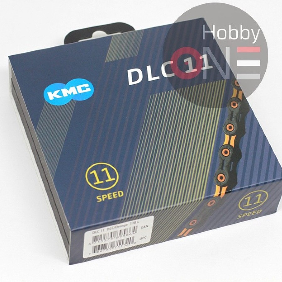 KMC DLC 11 ORANGE 118L Chain - Rantai 11 Speed RB MTB Gravel