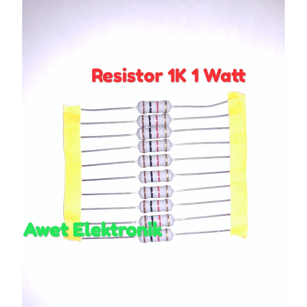 resistor 1k ohm 1 watt resistor 1k 1w resistor 1K 1W