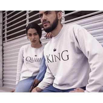 Sweater PUTIH Couple Q &amp; K Fleece All Size - Big Size S M L XL XXL XXXL XXXXL XXXXXL- Hot Promo