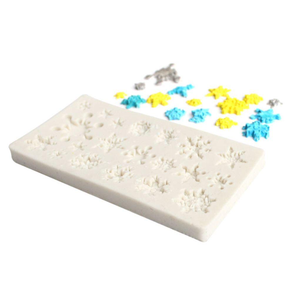 [Elegan] Cetakan Kue Timbul Nyaman Snowflake Dekorasi Kue Dessert Baking Tools