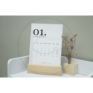 Jual Kalender 2022 Estetik Meja Duduk Stand Kayu / Aesthetic Calendar ...