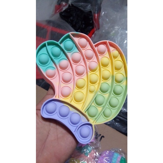 Pop it rainbow dan polos bonus kelereng-PISANG RAINBOW