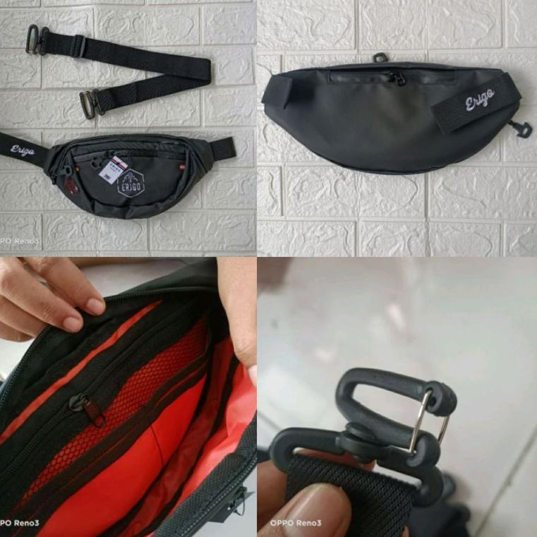 ➤ Terkini✥➤ Tas Selempang Waistbag Pria ERIGO ORIGINAL Waterproof Waist Bag Pria Anti Air Anti Sobek