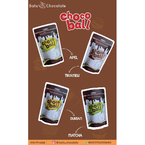 Batu Chocolate - Chocoball Apel ~ Oleh Oleh Khas Malang Batu ~ Oleh Oleh Kekinian