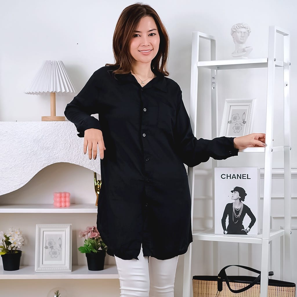 Sella Tunik Long Bahan Katun Rayon