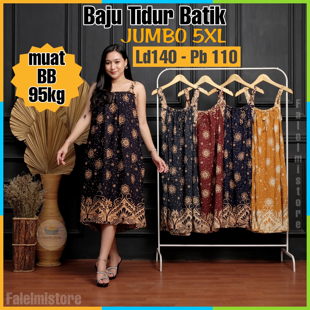 Baju Daster Tidur Wanita Jumbo Busui Kekinian Tanpa Lengan Ld 130 XXXL Singlet Yukensi Kensi Tengtop