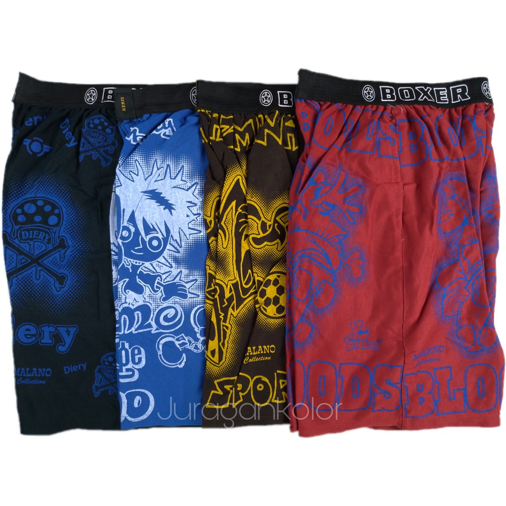 Celana Pendek Boxer Santai Kaos Pria