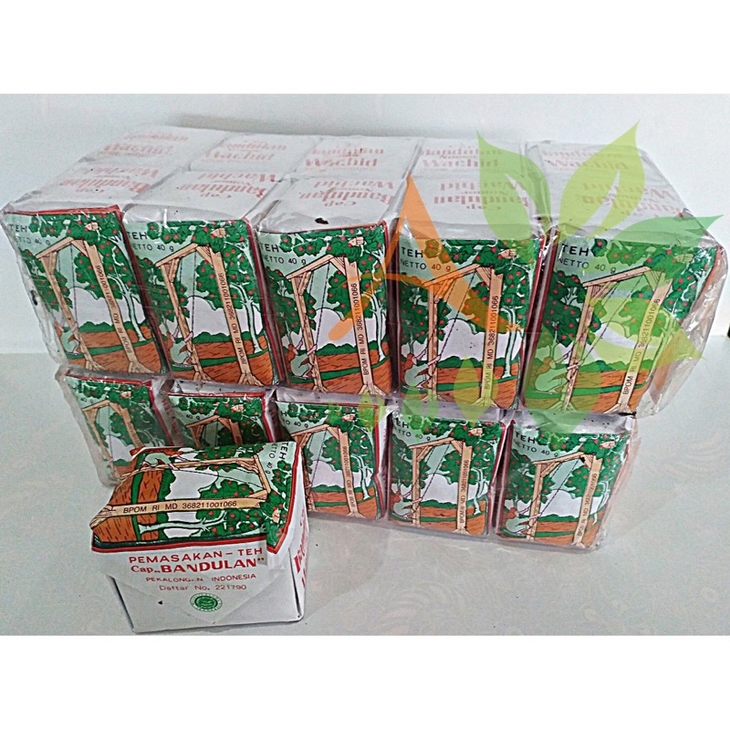 teh tubruk / teh daun cap bandulan 40 gram asli