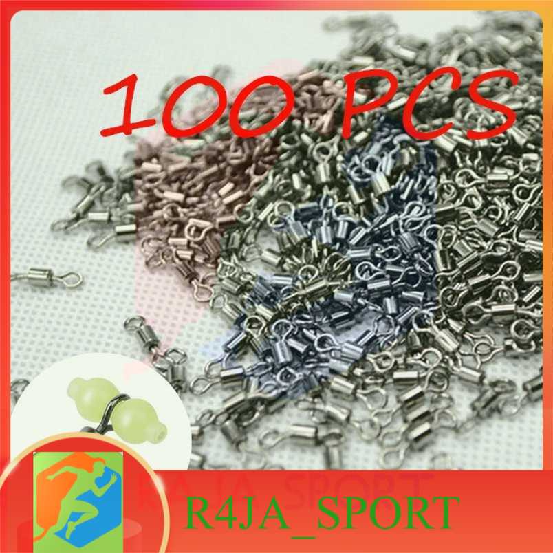 JYJ Konektor Umpan Kail Pancing Stainless Steel 5# 100 PCS