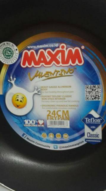 Maxim Valentino Fry Pan 24cm Wajan Penggorengan VAL24FP
