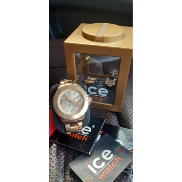 preloved jam ice watch unisex gold ORIGINAL