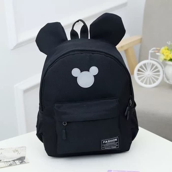 Sd Tas Sekolah 1-3-5 Kelas 6-12 Tahun Anak Laki-Laki Berusia Perl  Mickey Hitam