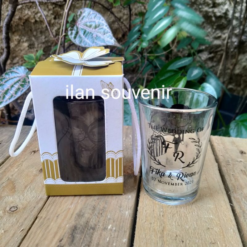 gelas Lu bening custom