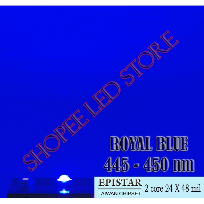 HPL 3 WATT Royal Blue GENUINE EPISTAR CHIPSET LED ROYAL BLUE 445-450nm