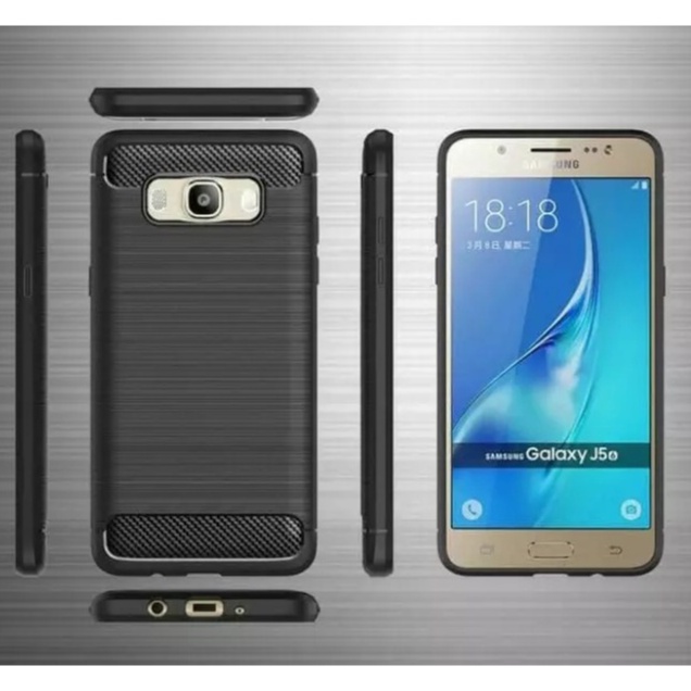 CASE SLIM FIT CARBON IPAKY SAMSUNG GALAXY J5 2016 SAMSUNG GALAXY J510 SOFTCASE - FA