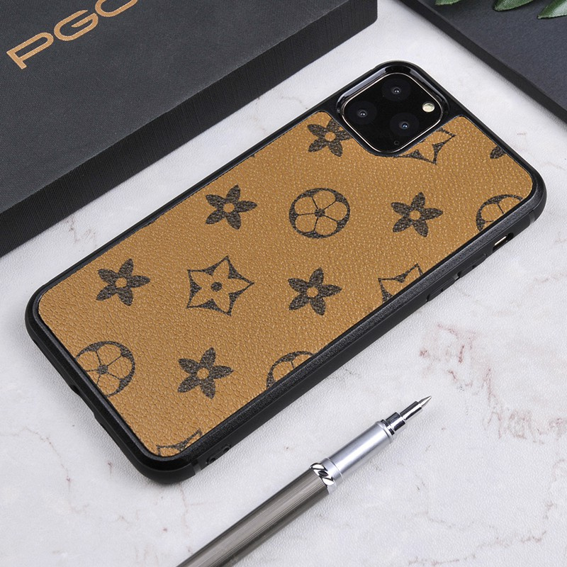 Seri Mewah Hard PC + PU Kulit Case untuk iPhone Xs Xr Xs Max 11 Pro Max 12 Pro Max Case 7 8 Plus