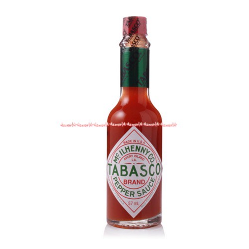 Tabasco Milder 60ml Green Pepper Sauce Jalapeno Saus Cabe Merah Import Tabasko Saos Cabe Made In USA