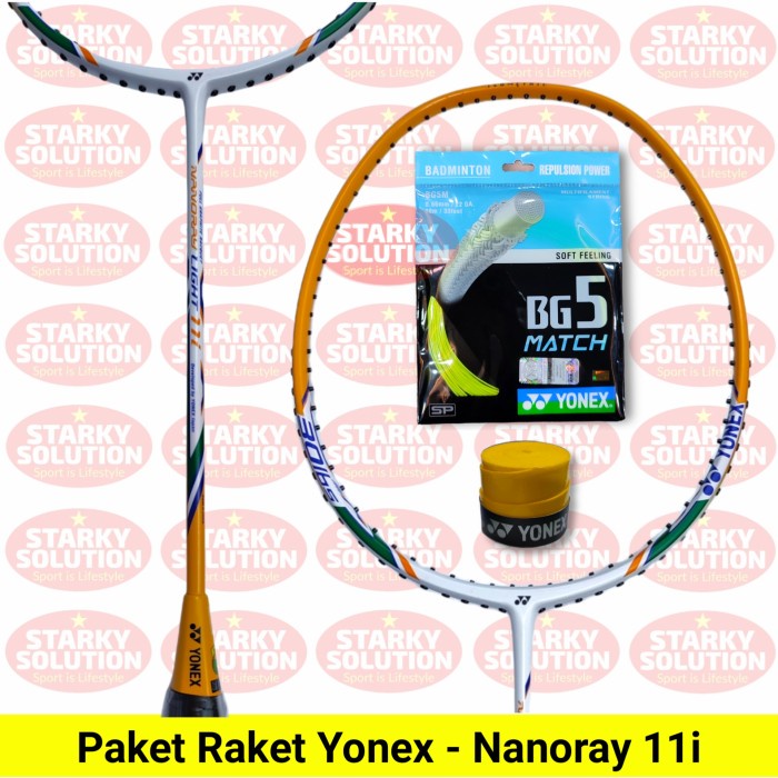 Paket Raket Yonex Nanoray Light 11i Original - TIDAK PASANG