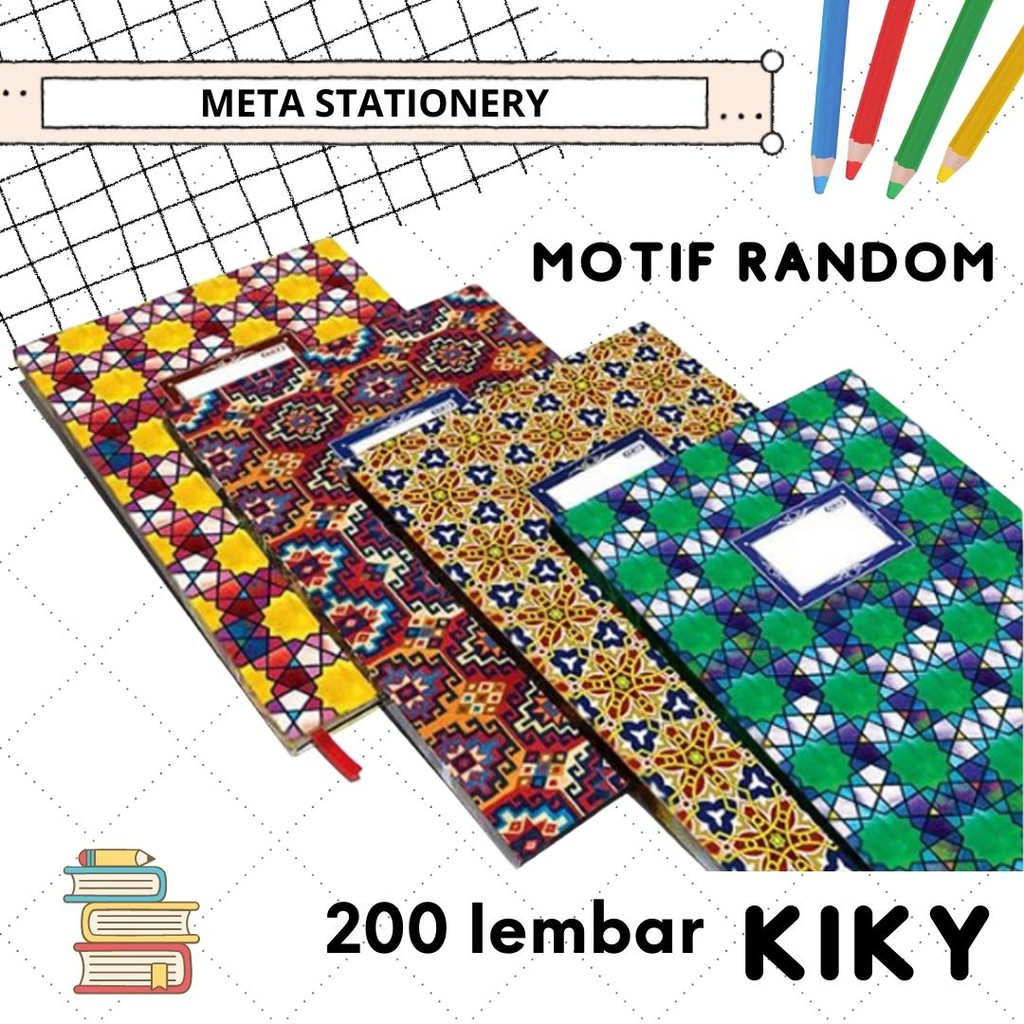 

Buku Folio 200 Lembar Kiky ( Motif Random )