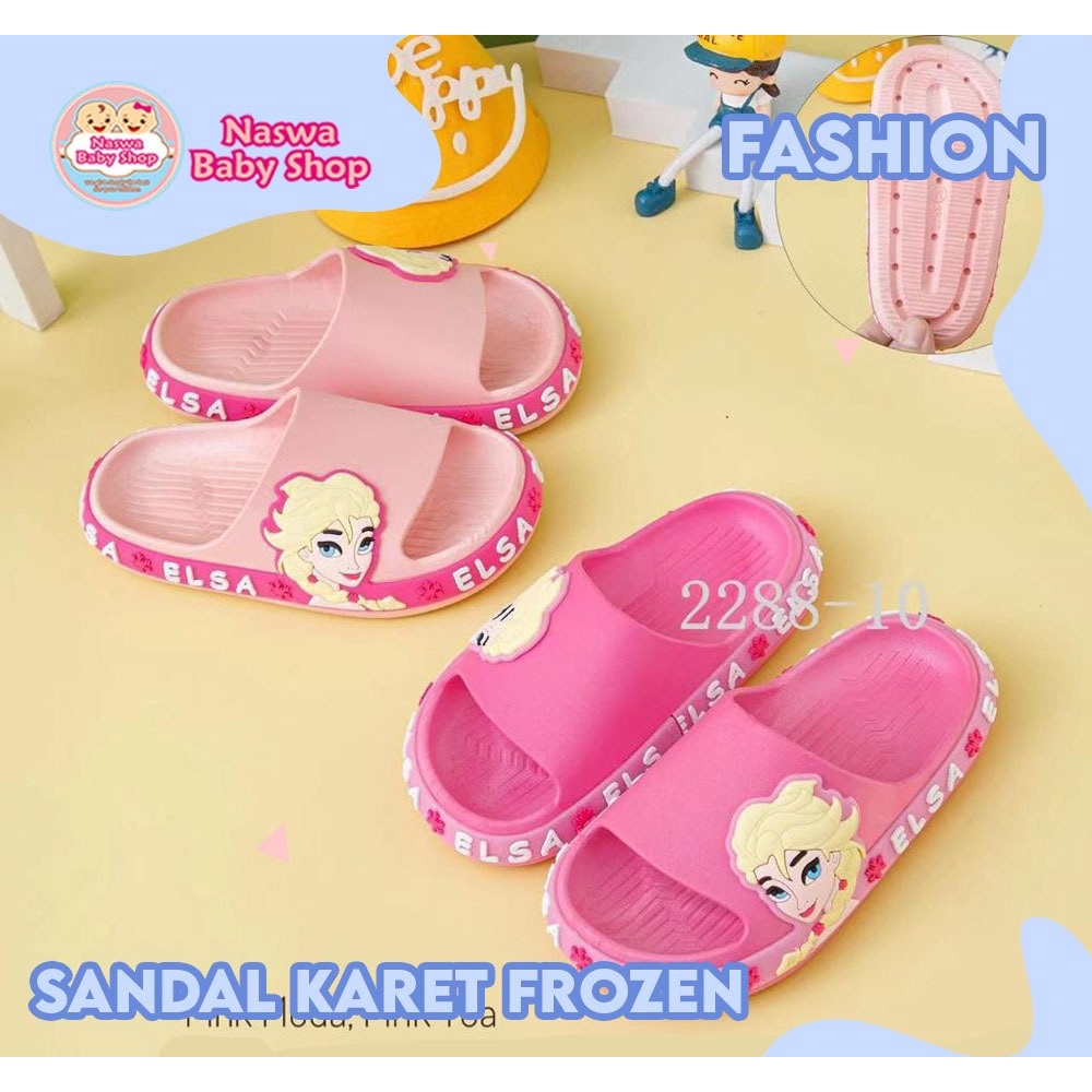 Sandal Karet Anak Cewek Karakter Frozen 2288-10