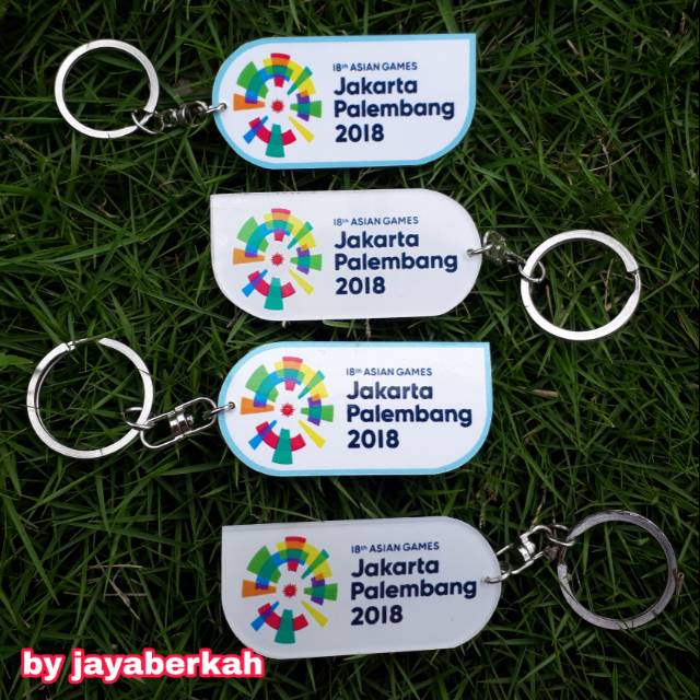 GANTUNGAN KUNCI ASIAN GAMES 18 DUA SISI BOLAK BALIK