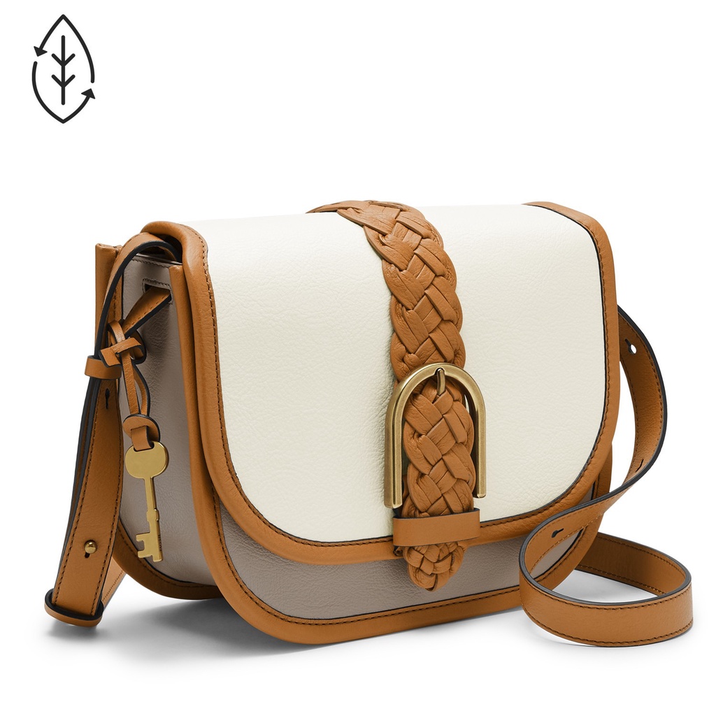 FOSSIL Wiley Saddle Bag White Multi - Tas Wanita [ZB1523-189]