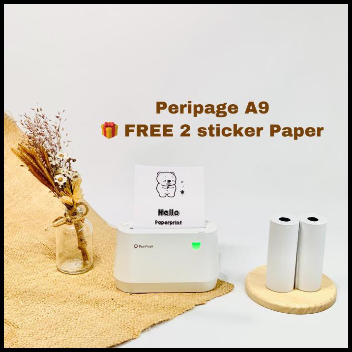 Shazfa.10 | Peripage A9 Pro Mini Printer Thermal 77 Mm Dan 58 Mm - A9