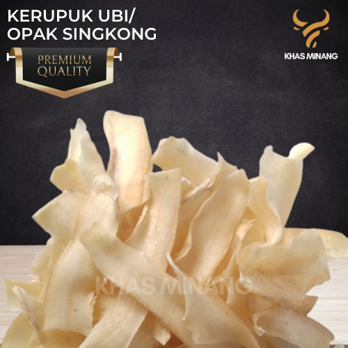 

Kerupuk Singkong Panjang 250gr Keripik Ubi Mentah Opak Khas Minang