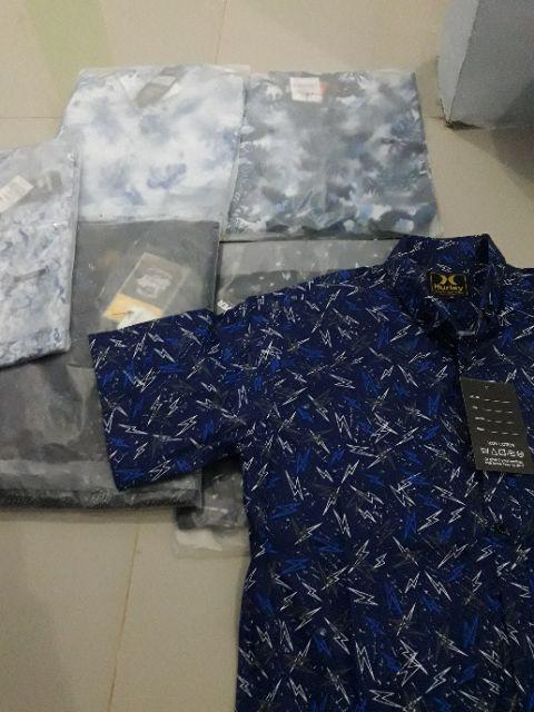 Kemeja Distro Surfing Polos Dan Motif ( Pantai Daun Bunga Batik )