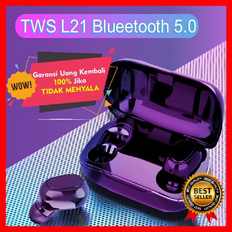 TWS True Wireless Earphone Erpon Earpone Aerphone Bluetooth Wireless Android L21