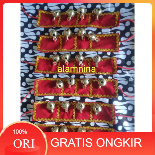 Gelang kaki krincingan binggel aksesoris kelinting kuda lumping barongan kuda lumping mainan anak an