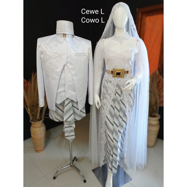 kebaya akad muslim kebaya modern kebaya akad putih syar'i Bayar COD