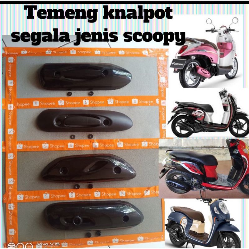 TUTUP COVER TEMENG PELINDUNG  KNALPOT SCOOPY