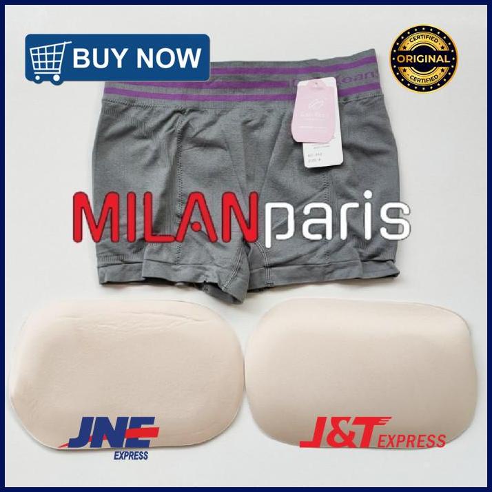 CalniKean Body Shape Wear - CD BOXER WANITA dgn BUSA PINGGUL sd PANTAT - Abutua, All Size