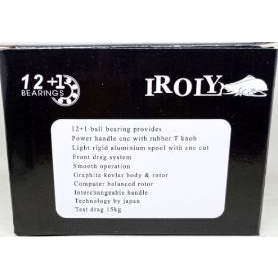 Reel Spinning Iroly KIYOMI 1000-6000  12 + 1 Ball Bearing { Power Handle }