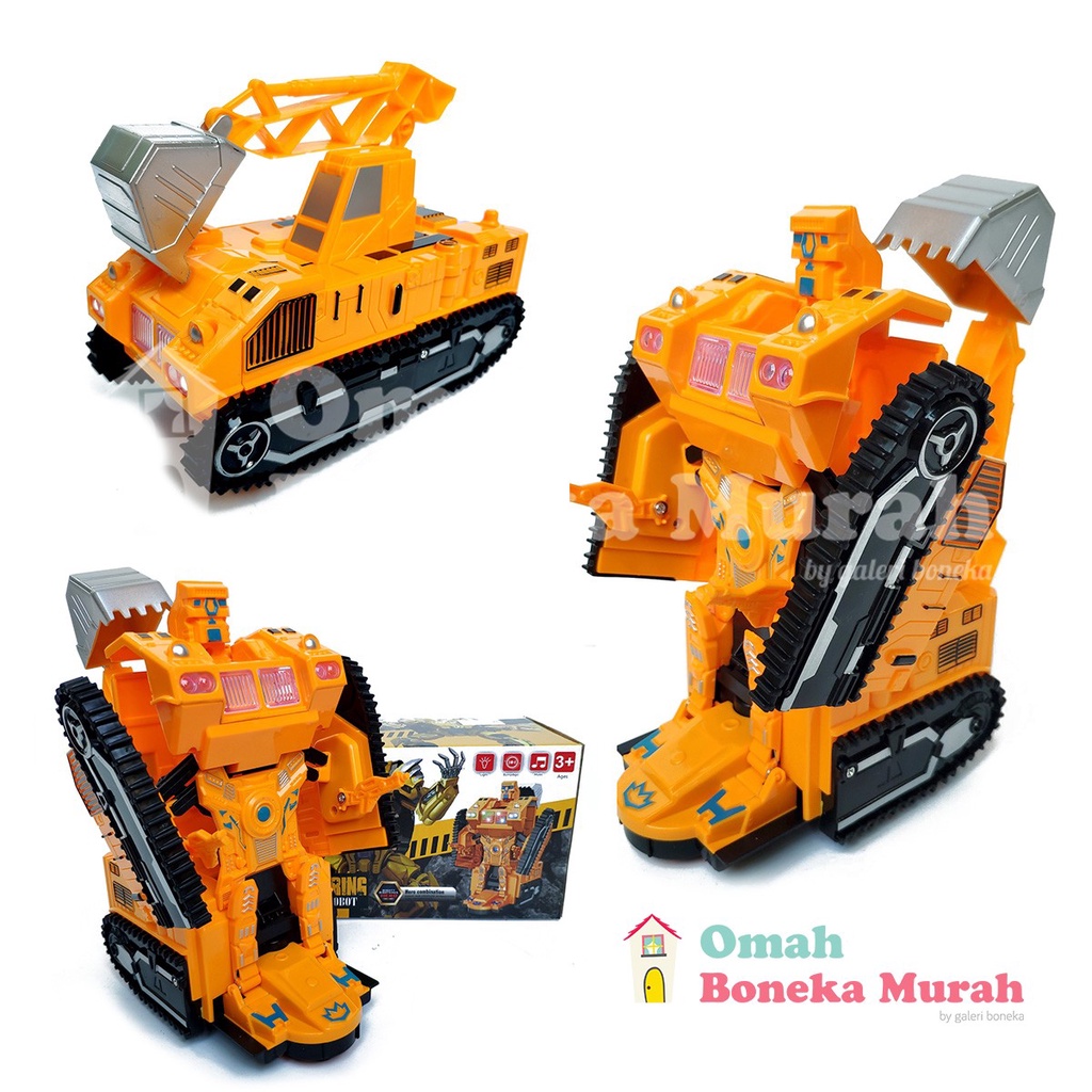 Mainan Truk Transformer - Truk Robot 2in1