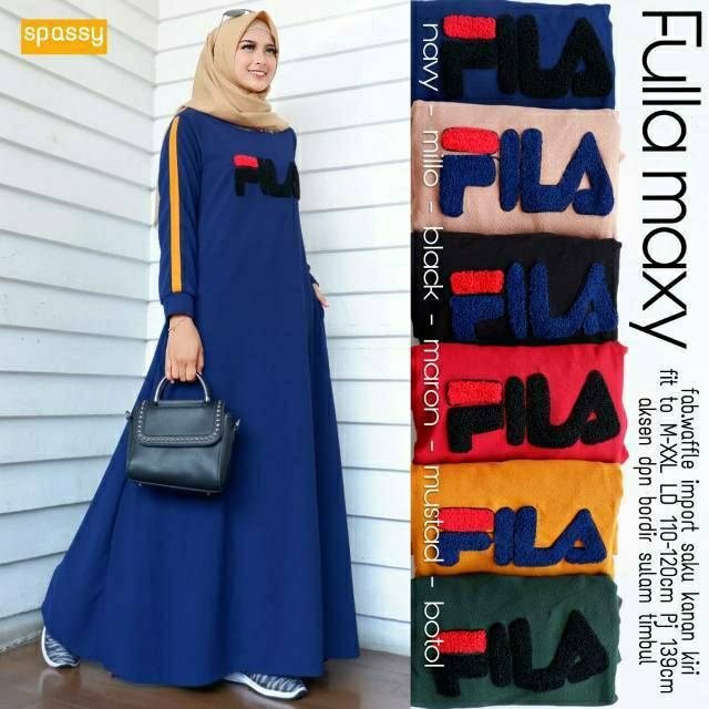 Fulla maxi by spassy/gamis/dress/spassy/gamis waffle/gamis bordir/gamis ori/ori solo/dres/original
