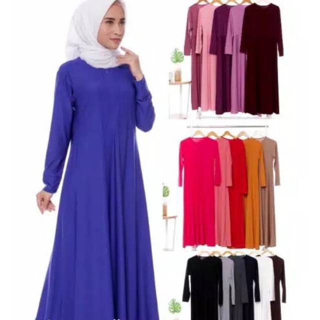 20 Inspirasi Gamis Zoya  Polos  Retai House