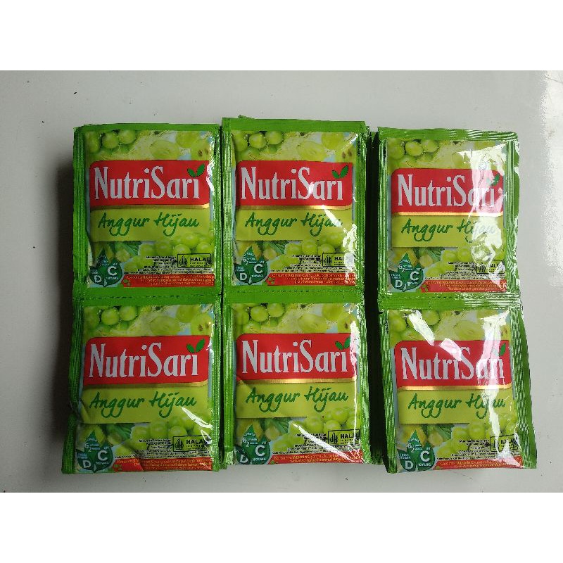 

Nutrisari Anggur Hijau 1 renceng isi 10