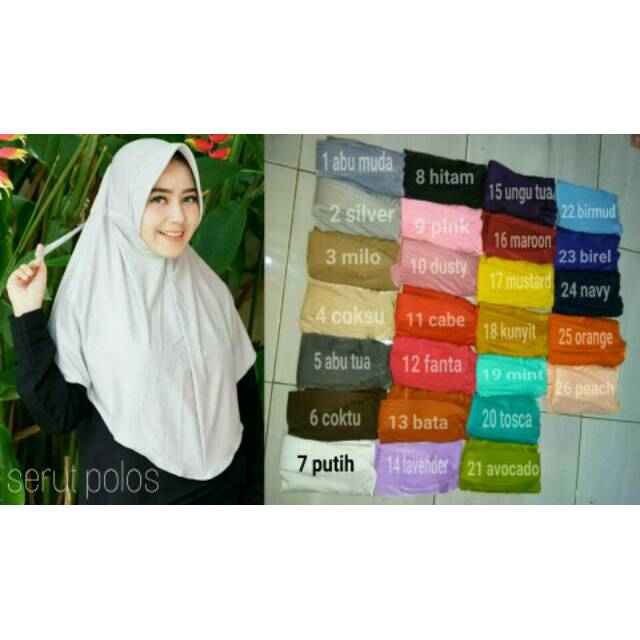 Serut Adiba Jilbab serut jokowi hijab tali polos simple Serut Adiba Jilbab serut jokowi hijab tali polos simple